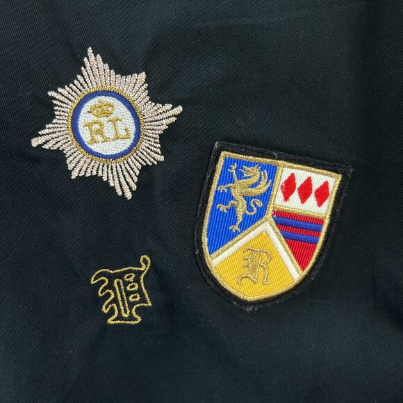 Polo Ralph Lauren Military Black Shirt – Preppy crest Men's Large L - Picture 9 of 15